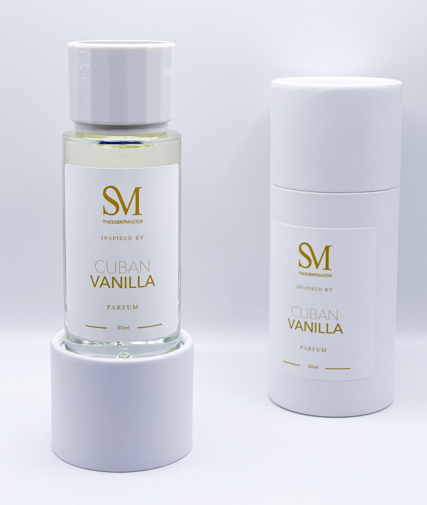 Cuban Vanilla 50ml parfum spray display with box